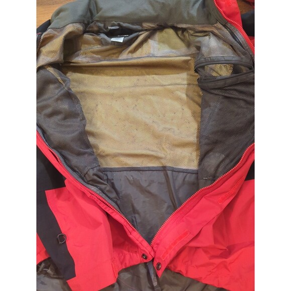 VTG 90s The North Face Red Black Gortex Mountain Lite Jacket Men's Medium - Picture 8 of 9